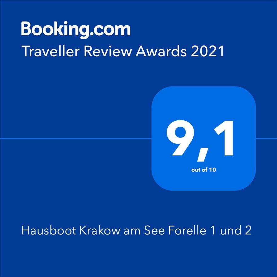 Hausboot Krakow Am See Forelle 1 Und 2 Экстерьер фото